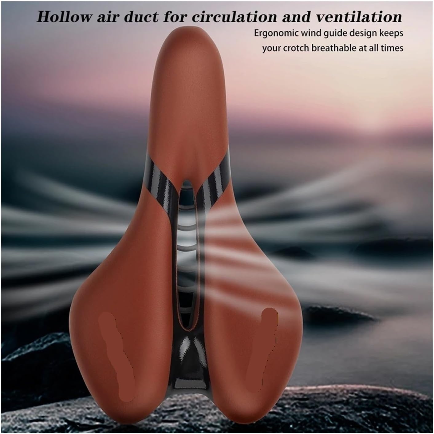 Bicycle Seat for Men & Women - Waterproof Soft Shock Absorbing Saddle, Comfortable Cushion Seat for MTB Mountain & Road Bike Cycling