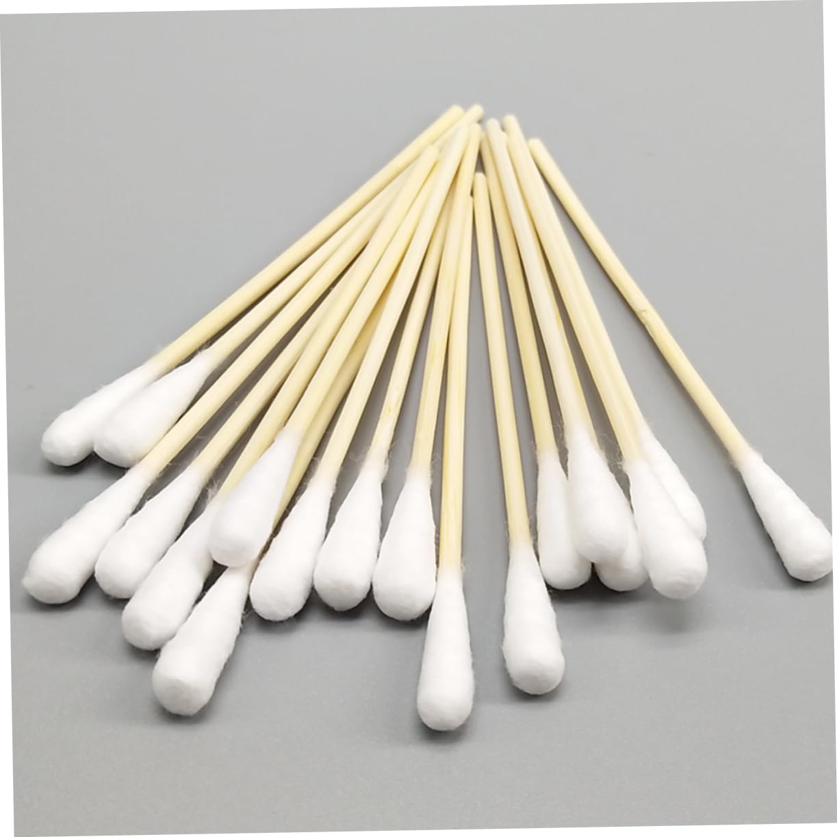 TOVINANNA 15cm Long Cotton Stick Swabs Bulk Pack Multi-purpose Cotton Bud Set Wooden Handle