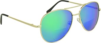proSPORT Aviator Bifocal Sunglass Reader Anti-Glare Mirror Blue Green Pink Len Spring Hinge Men Women +150 to+300 Lightweight