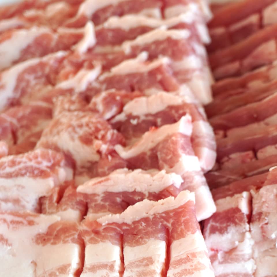 かねかん竹内 豚カルビ 焼き肉・豚 バラ 肉 焼肉 用 北海道 焼肉 定食 無添加 自家製 焼肉のたれ