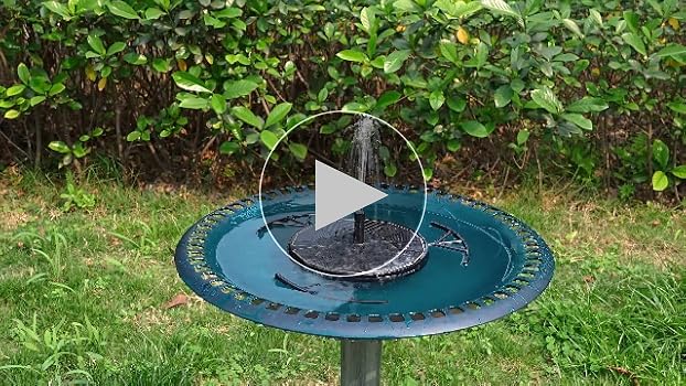 Solar Fountain Pump Kit With Separate Solar Panel, 1.8 W Upgraded Solar