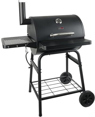 Miniatura 2 de Grill Boss - Parrilla de barril de carbón de 23 pulgadas con rejilla ajustable, gran área de cocción, color negro