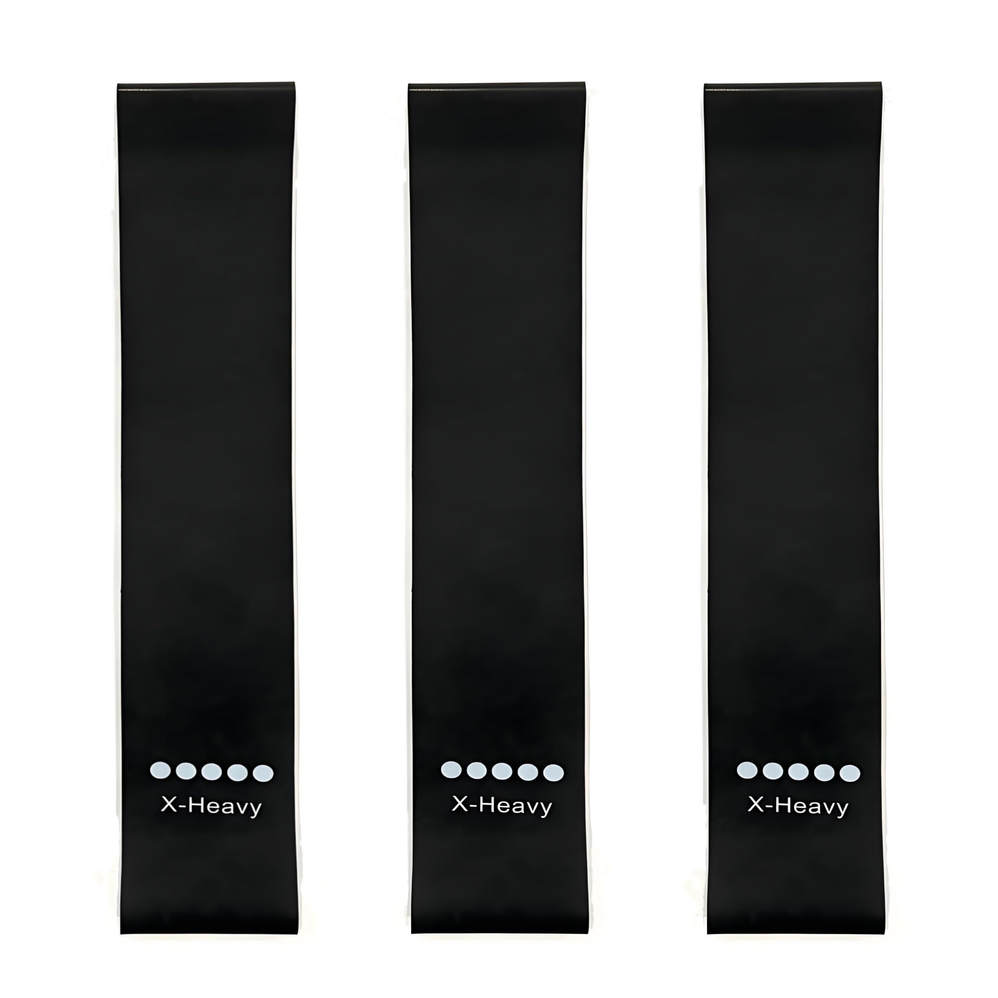 DNXBTSTW Ring Resistance Bands, X-Heavy Heavy Duty Resistance Ring Total Body Fitness Exercise Bands, A Must Have for Fitness Men and Women, Black 3 Pieces