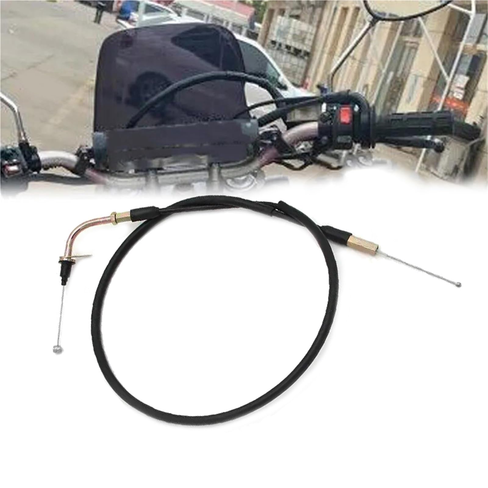 Câble De Commande D'accélérateur Moto en Acier pour Yamaha YBR125 YBR125ED 2005-2009 YBR125ESD 2008/2011
