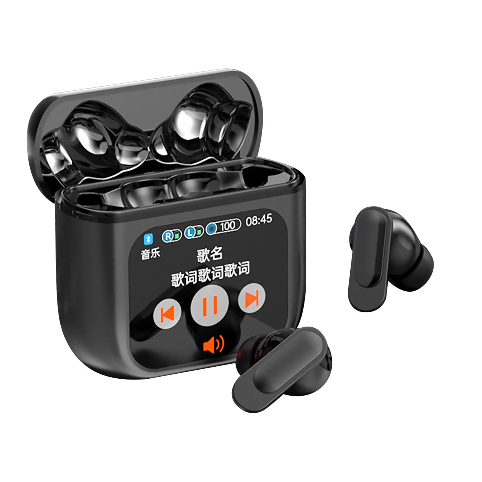 Noise-Cancelling Earbuds Headphones, 4 Hours Talking Time Driving Bluetooth Headset for Business Office Cell Phone
