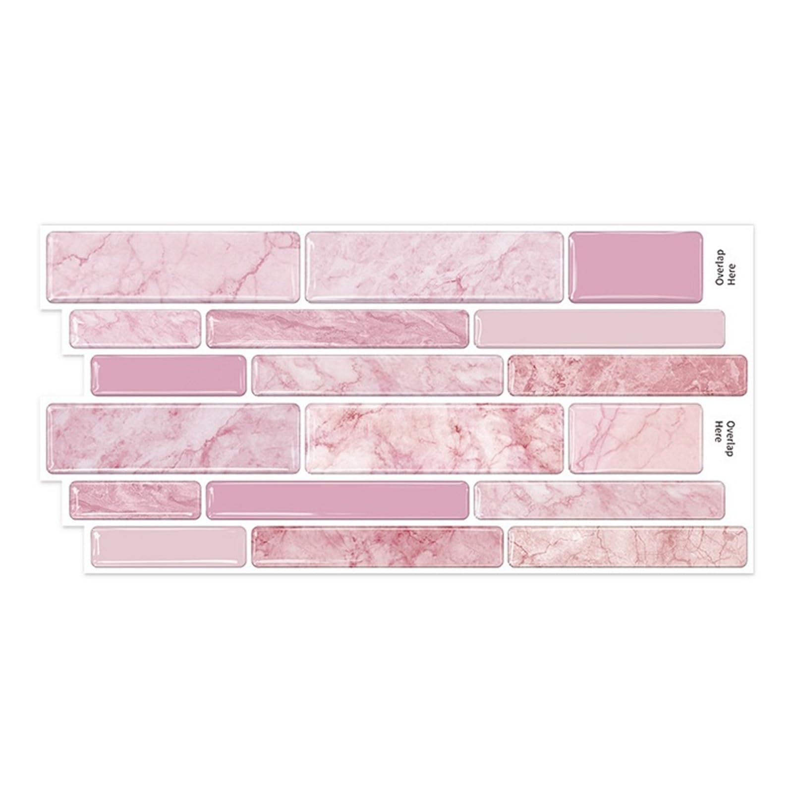 CYWDHFO 3D Glue Wall Stickers Self-Adhesive Waterproof Tile
