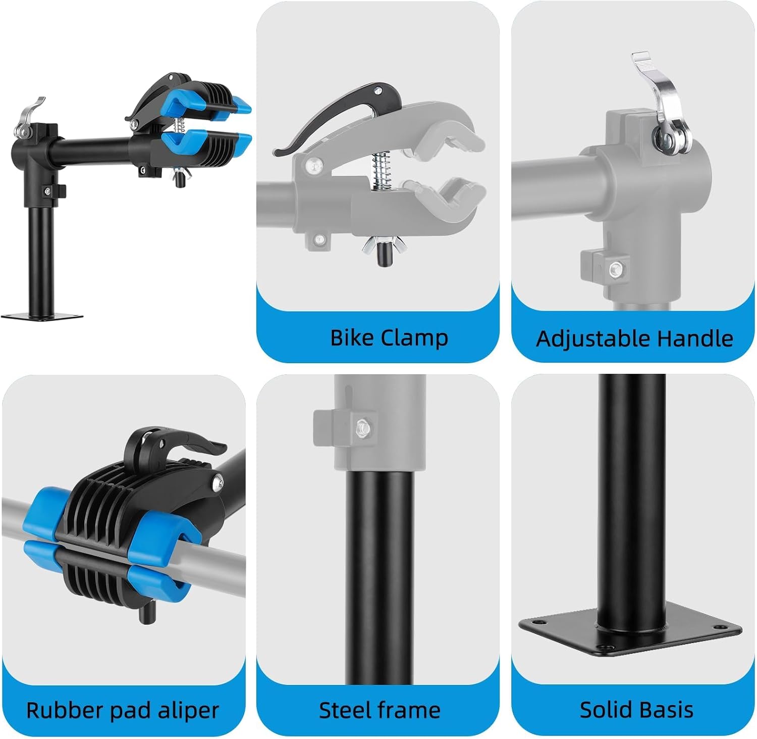 Urban Deco Bike Repair Stand Bench Mount Bike Stand Wall Mounted Bike Work Stand Bicycles Maintenance Rack Bike Clamp for Road Mountain Bike,Road Bike image 3