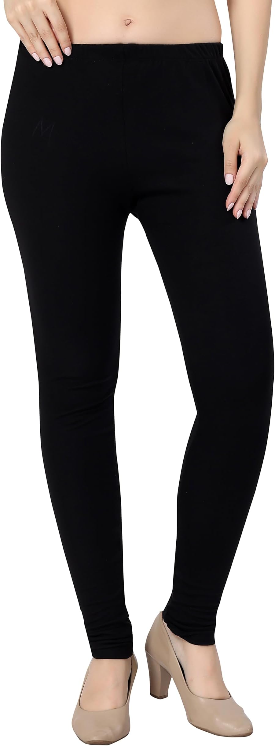 TRASA Ultra Soft Cotton Churidar Solid Regular and Plus 35 Colours Leggings for Womens and Girls- Sizes :- M, L, XL, 2XL, 3XL, 4XL, 5XL, 6XL
