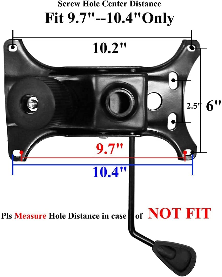 MySit Office Chair Tilt Mechanism Replacement, Heavy Duty 6'' x 10.2