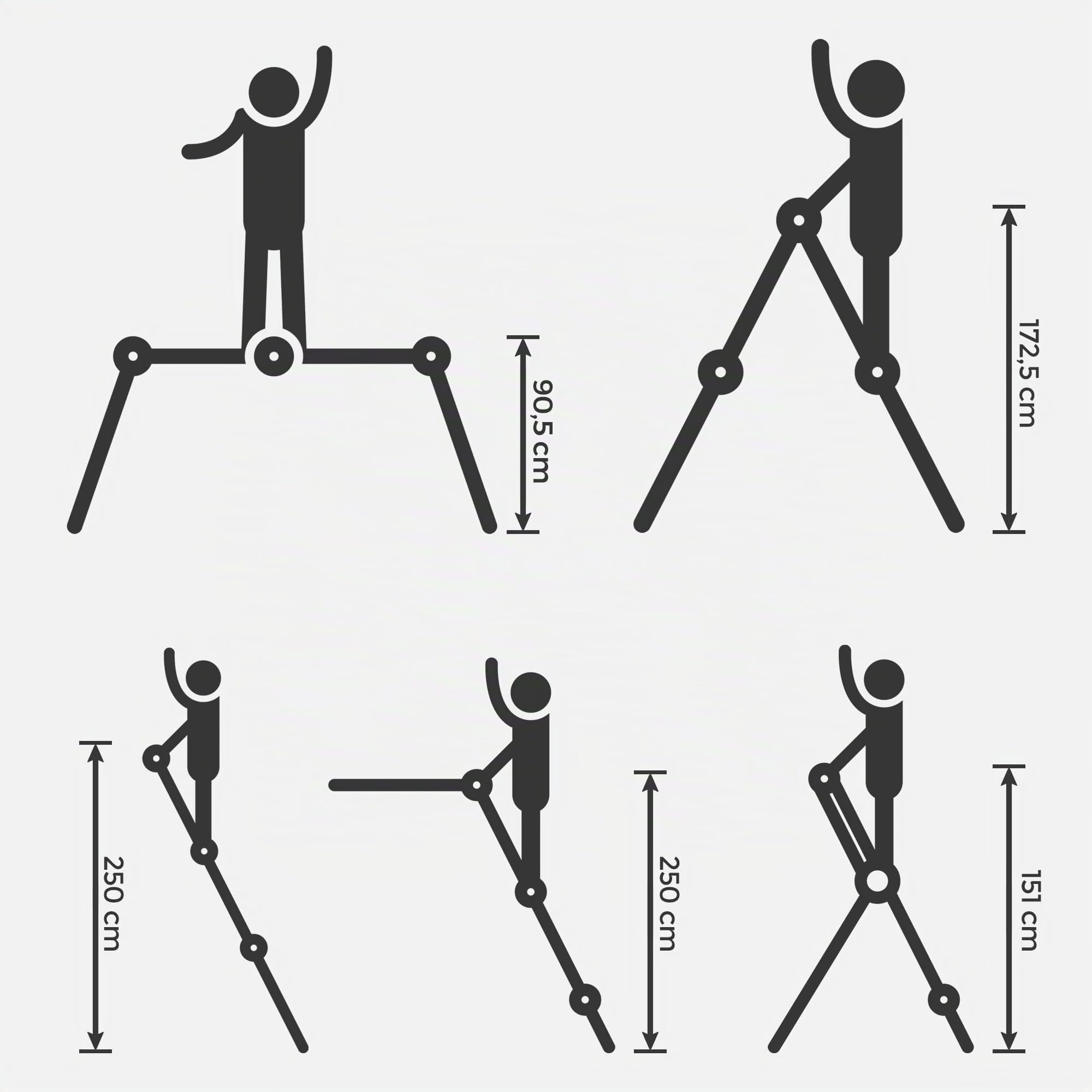 SONGMICS Mehrzweckleiter Aluleiter 12 Stufen 4x3 Stufen bis 150 kg 326 cm silbern GLT36M