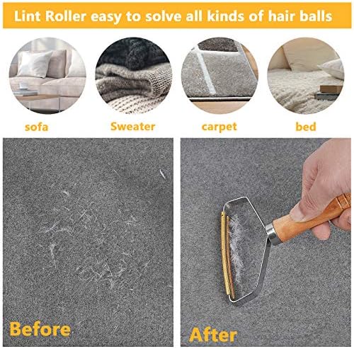 OOTO Lint Remover Carpet, Lint Roller 3PCS Lint Cleaner Pro Clothes Brush Lint rolled, Debobbler Clothes Fuzz Shaver Reusable Double Sided Fabric Shaver Sweater Woven Coat, Pet Hair