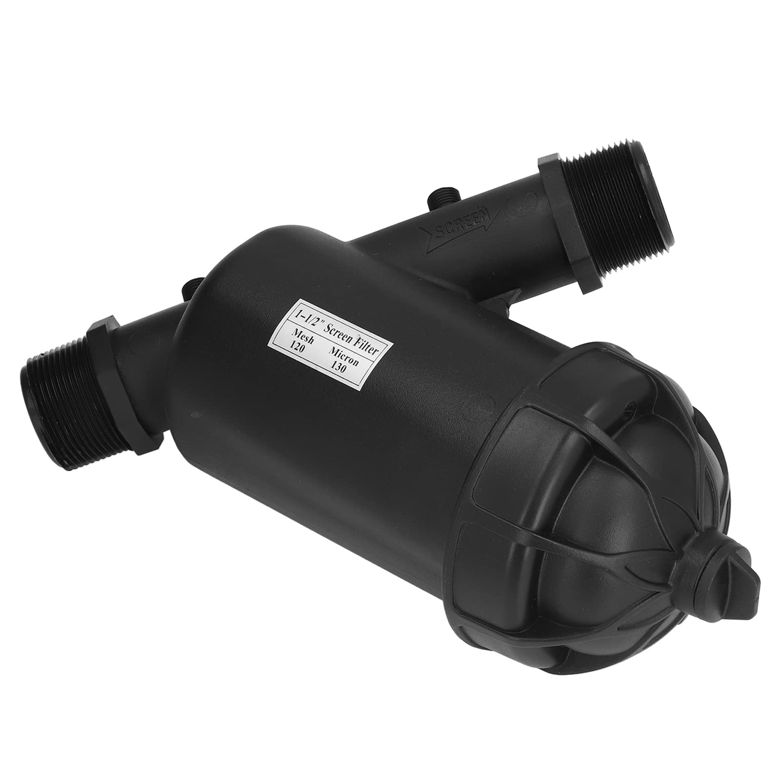 Srliya 120 Mesh G1-1/2 Filtre de Disque de Filetage Masculin pour Les Systèmes D'irrigation Goutte à Goutte Idéal pour Le Jardinage en Serre