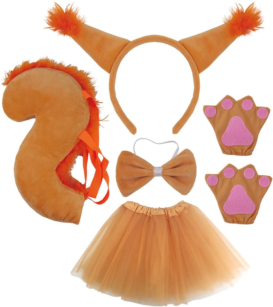 Amazon.co.jp: 女性漫画リスの耳の形のヘッドバンドテールセットヘア Amazon.co.jp: 女性漫画リスの耳の形のヘッドバンドテールセットヘア