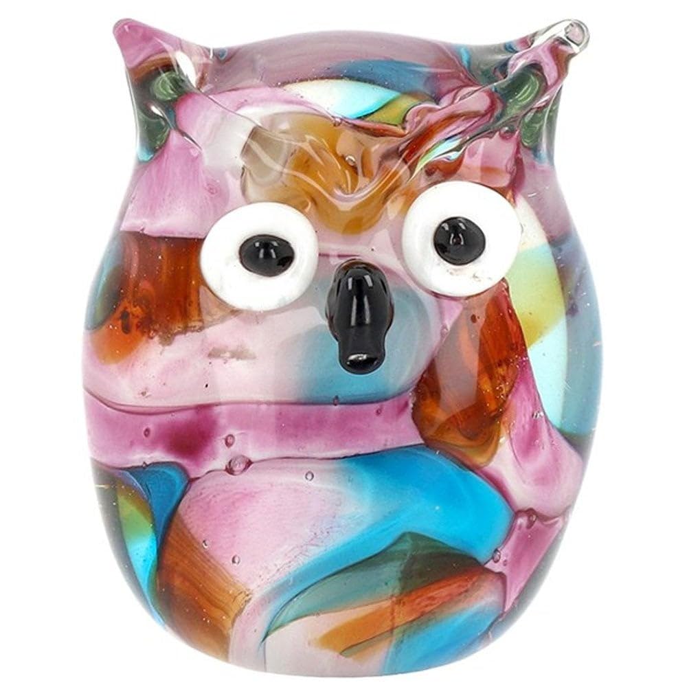 Shudehill Giftware Art In Glass Handmade Owl Figurine L 351316