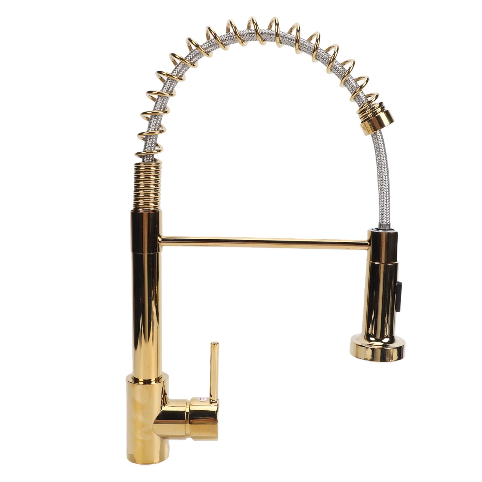 Fockety Rubinetto da cucina per, rubinetto per lavello in acciaio inox con getto d'acqua e modalità di spruzzo, tubo flessibile estensibile, resistente alla ruggine, ideale per lavelli,