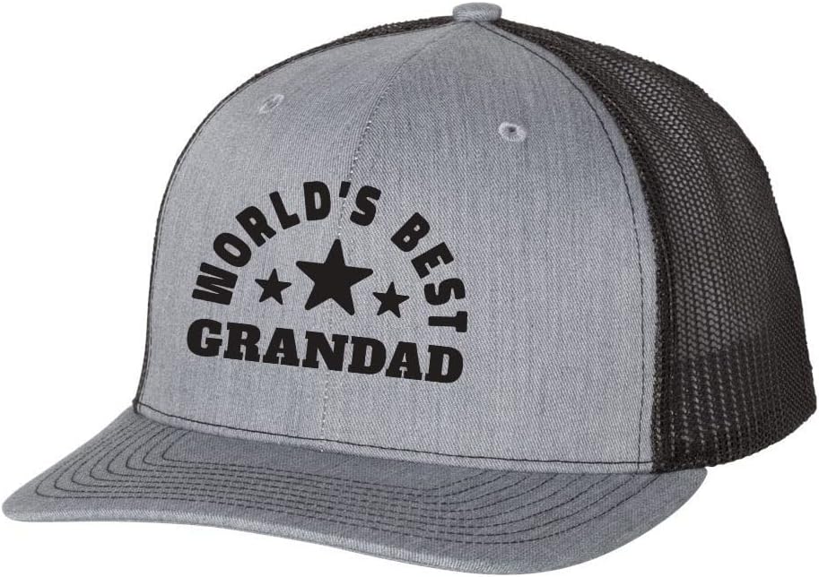 Men's Father's Day World's Best Dad Embroidered Mesh Back Trucker Hat