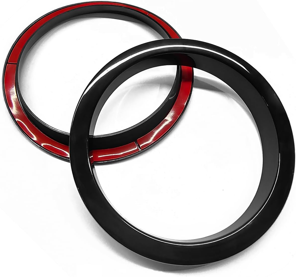 Hooke Road Black Turn Signal Light Cover Trim for 2007-2018 Jeep JK Wrangler & Unlimited - Pair