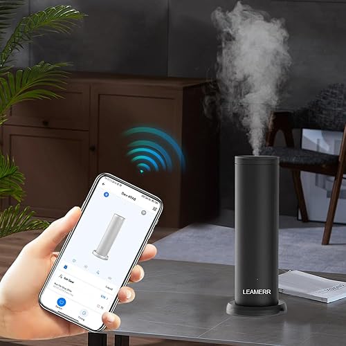 Miniatura 4 de Difusor inteligente de aroma para el hogar, difusor de aceite esencial sin agua BluetoothWiFi para aceites, trabajo súper silencioso, tecnología de
