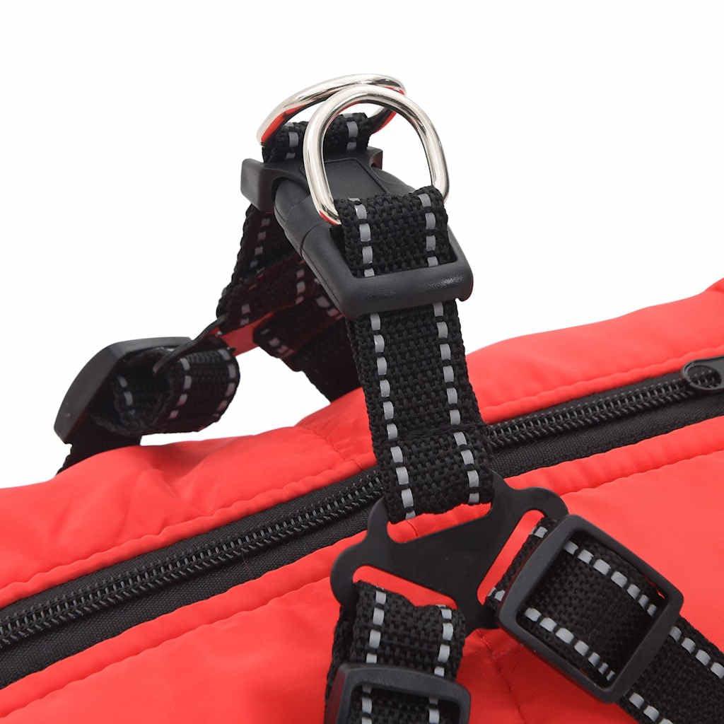 Brokky Cappotto Cani Imbracatura Impermeabile Riflettente Rosso 3XL-Cappotto Cane, Cappotto per Cani Impermeabile Giacca Invernale Calda Lavabile, Giacca Antivento per Cani di Piccola Taglia Grande Me