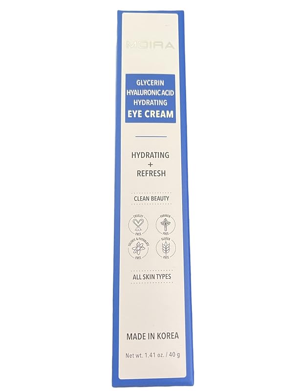 Creme para a região dos olhos Moira com glicerina e ácido hialurônico, 40 g
