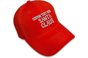 Personalized Santa Hat Embroidered Base Santa Cap