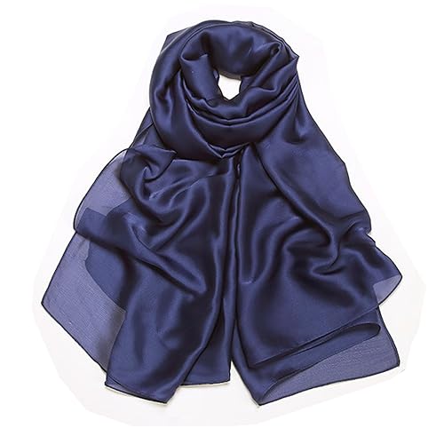 vimate 100% Large Silk Feeling Scarf-Women's Fashion Long Mulberry Silk