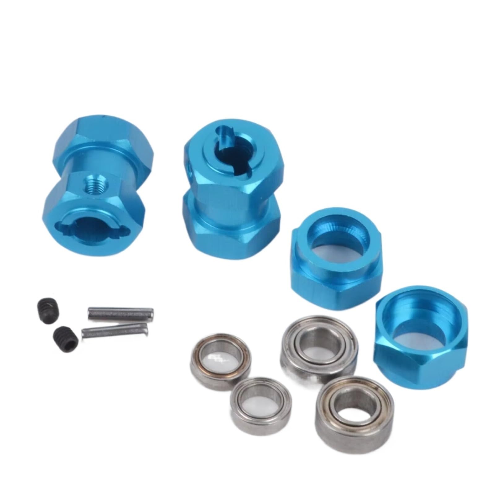 RC Coches Piezas Para Tamiya Grasshopper Para Hornet Frog Wild 1/10 Hexagonales Aluminio 12mm Buje Bloqueo RC Para Buggy Piezas Repuesto Reparación
