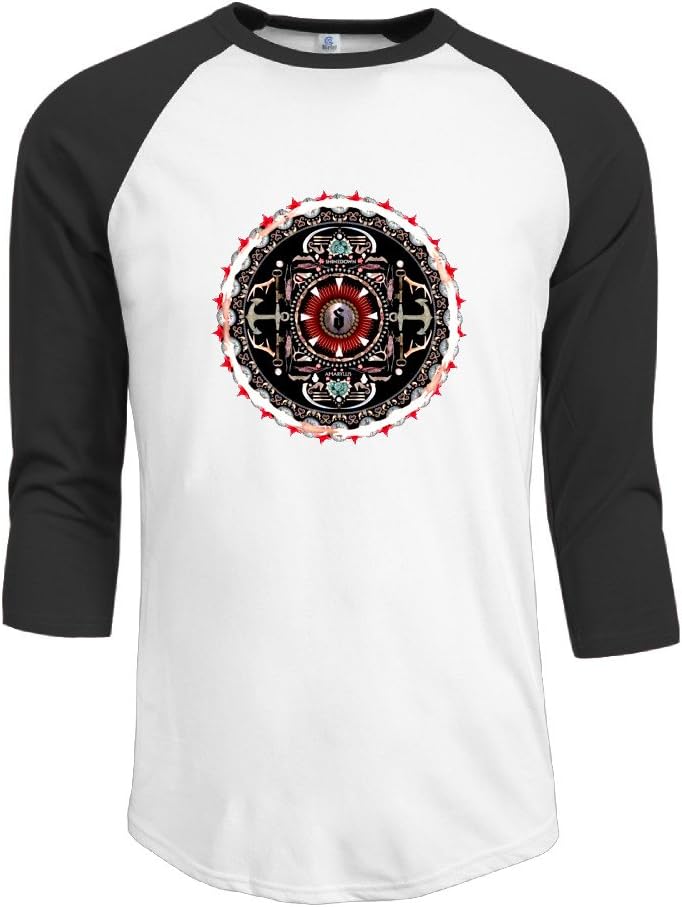 Shinedown Amaryllis 3/4 Sleeve Raglan Tops Shirt It's For Men.Tops Apparel