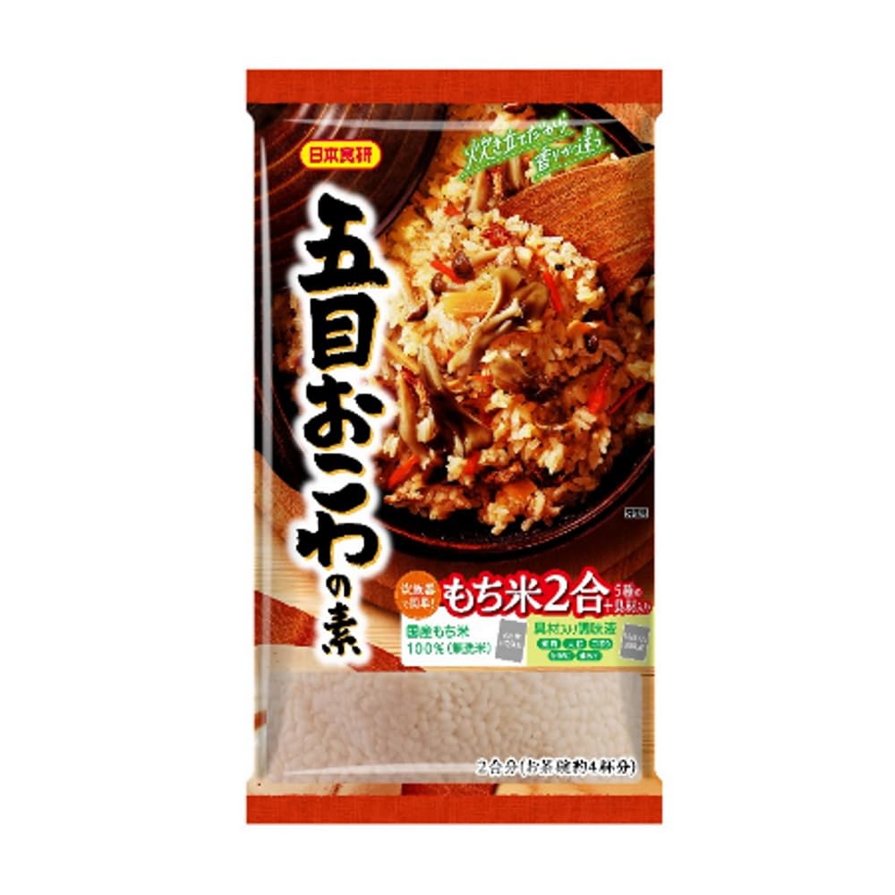 Amazon | 五目おこわの素 日本食研 五目 おこわの素 もち米付き 1袋