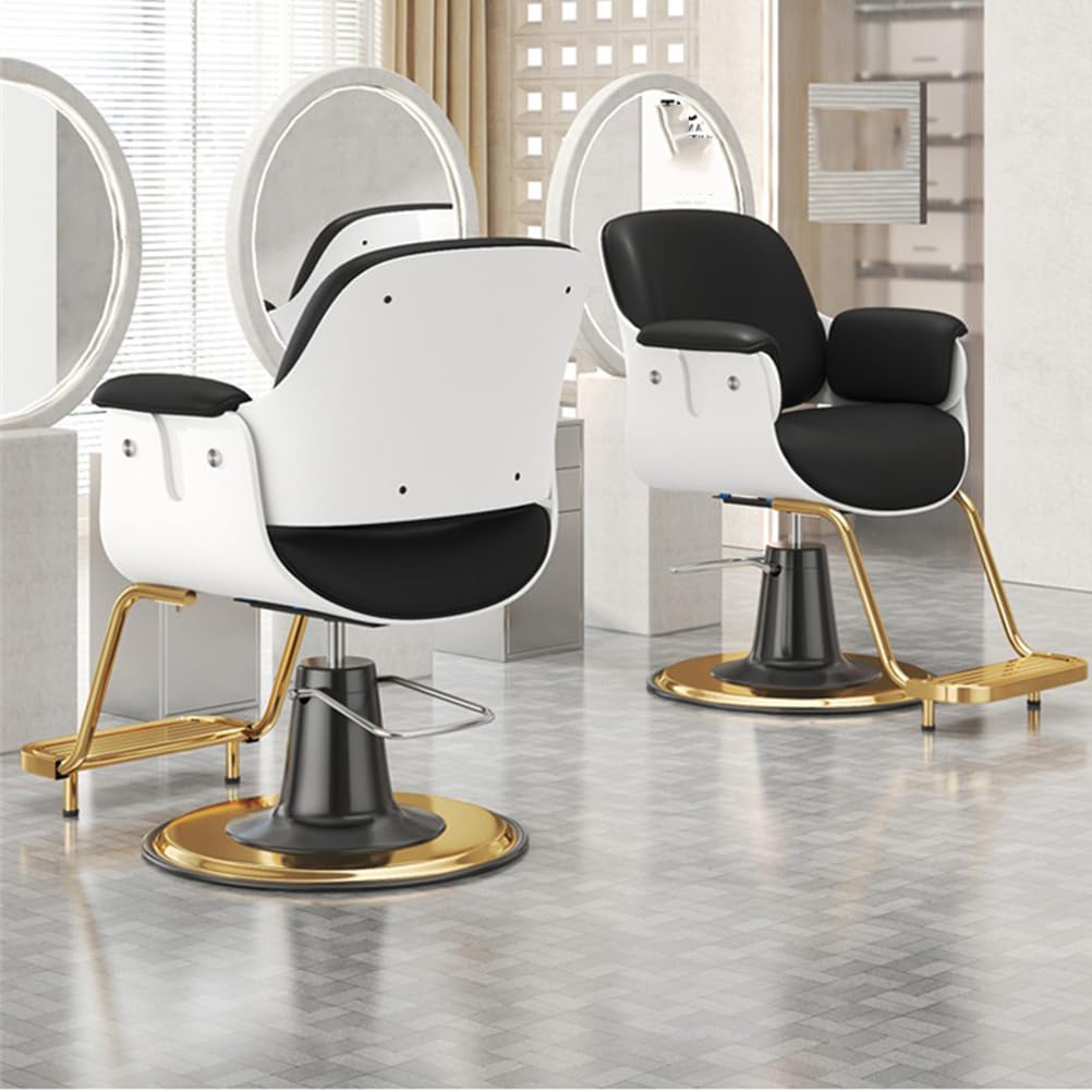Silla de salón giratoria ajustable con bomba hidráulica resistente, equipo profesional de peluquería y spa para salones de belleza, tiendas de tatuajes y tratamientos estéticos