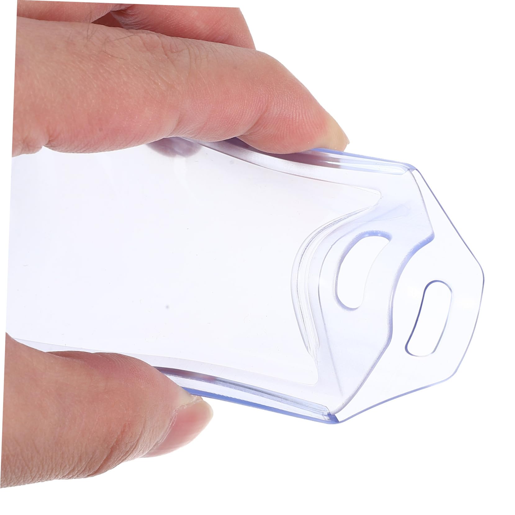 Veemoon 10 Pcs Clear Luggage Tags with Prepunched Transparent PVC Name Badge Holders for Travel Suitcases Sealed Card Sleeves for Baggage Identification and Cruise Use - Image 3