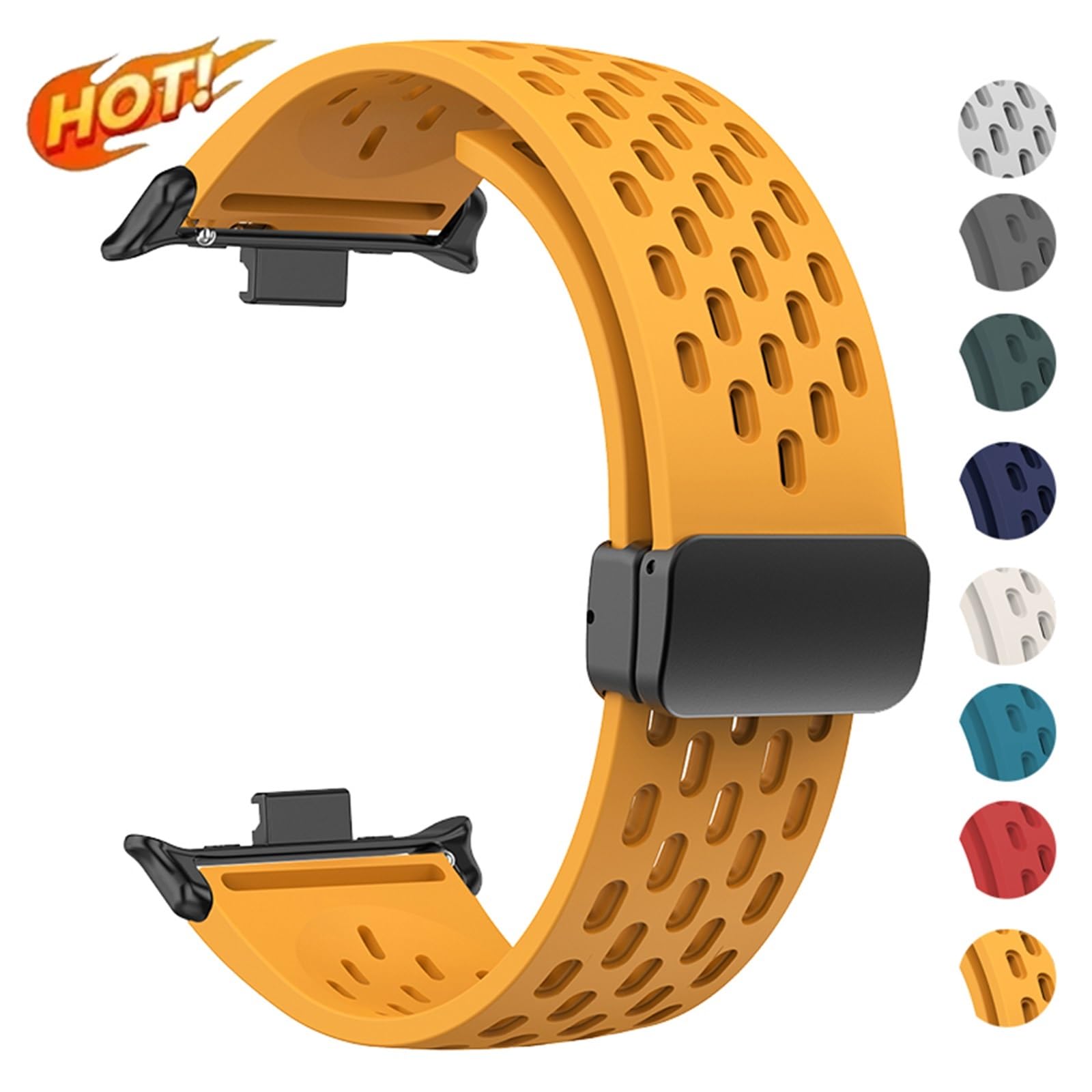 JDIME Cinturino in silicone per Redmi Watch 4/8 Pro Magnetic Buckle Sports Band per MI Band 8 Pro Correa Accessori per braccialetti traspiranti Bracciale