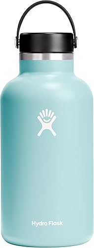 Miniatura 55 de Hydro Flask - Botella de agua de acero inoxidable aislada - Boca ancha con tapa flexible, sin derrame, a prueba de fugas y recargable de 40 oz