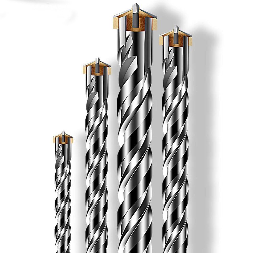 Wiertło SDS Plus do betonu, krzyżowe, 4 ostrza, 150 mm, cegła murowana, młot elektryczny, wiertła do muru, 12 x 150 mm