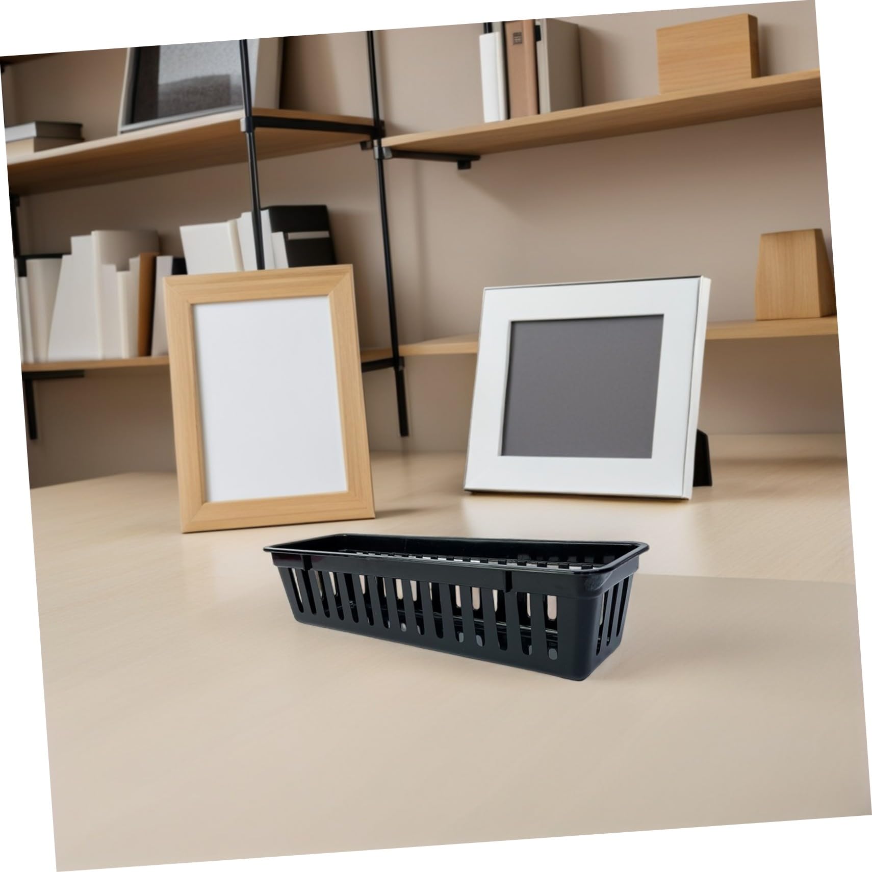 SOIMISS Organizador de Lápices Rectangular de Pp Negro, 12 Piezas