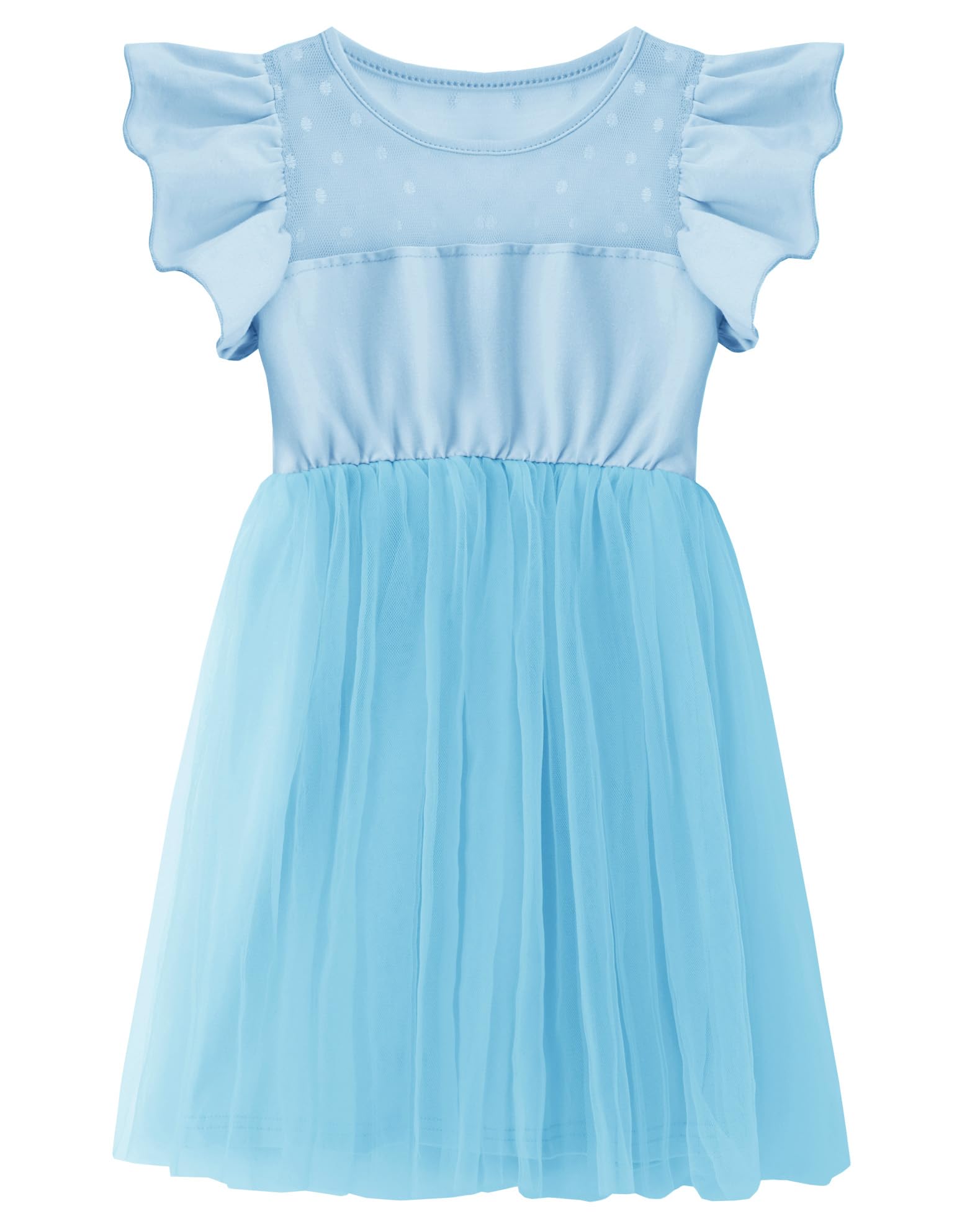 TWKIOUE Toddler Baby Girl Tutu Tulle Dress Sleeveless Fluffy Cute Party Sundress