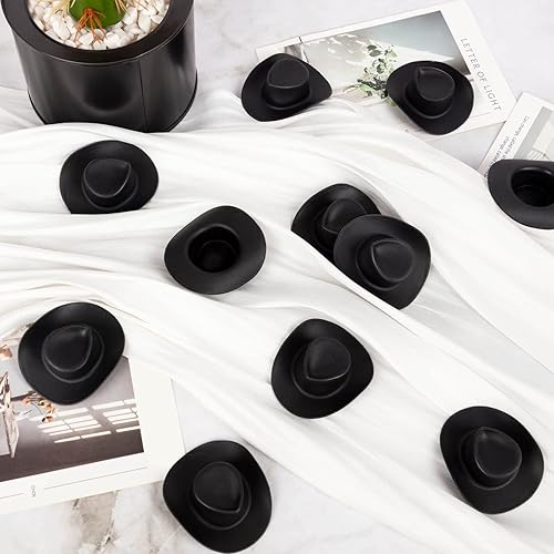 Miniatura 6 de 20 sombreros de plástico para mini vaquera occidental, sombreros de muñeca en miniatura, lindos sombreros de fiesta para decoración de casa de
