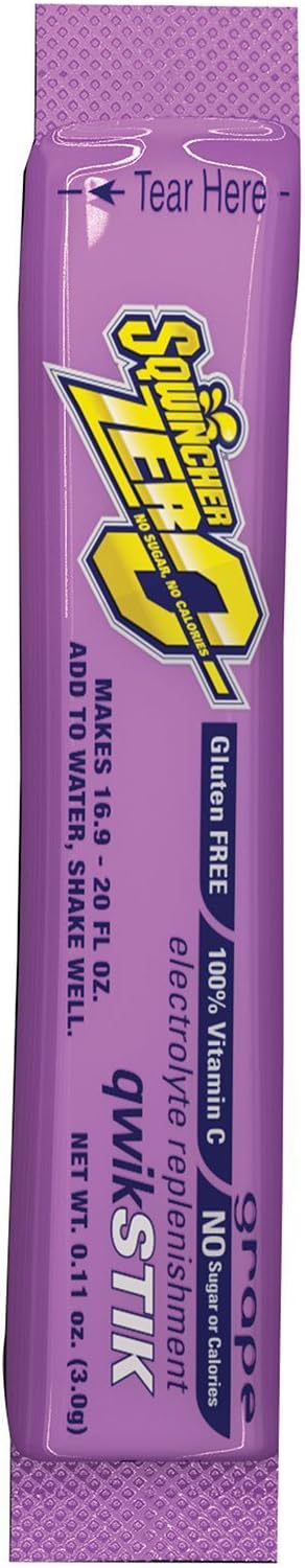 20 oz. Drink Grape Single Serve Qwik Stik Zero (4 Cases; 50 Sticks/Bag) - R3-060107-GR