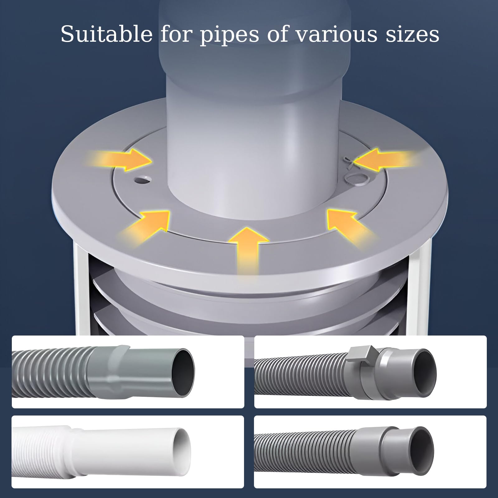 Tappo Scarico Universale 35-40 Mm Per Lavatrice E Doccia - Anti Odore E Anti Perdite Con Sigillo In Silicone - Foto 8