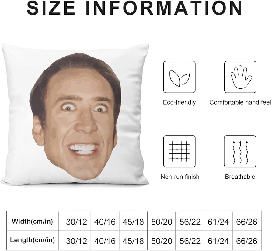 Amazon｜Nicolas Cageニコラス・ケイジ枕カバー クッションカバー