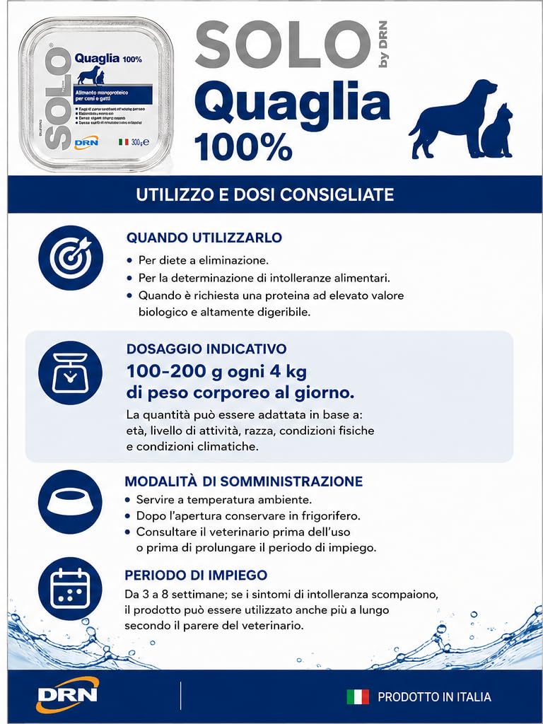 DRN SOLO QUAGLIA 300 gr - CONFEZIONE DA 18