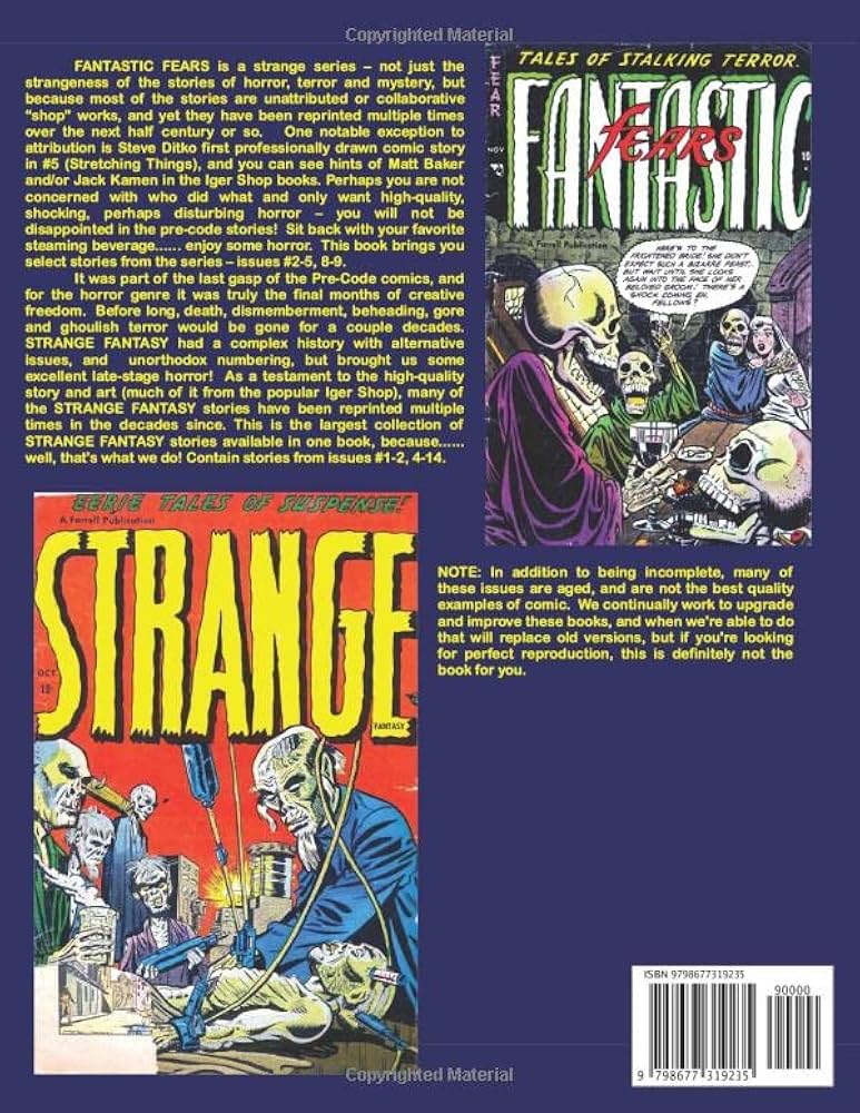 Fantastic Fears And Strange Fantasy Giant: Gwandanaland Comics