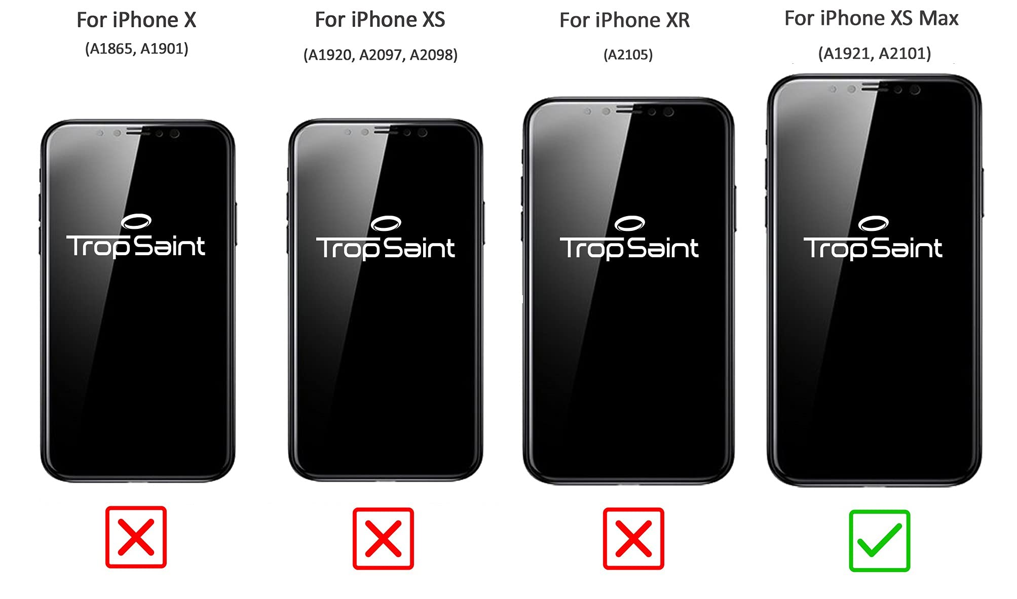 Zestaw wyświetlacza OLED kompatybilny z iPhone XS MAX czarny - zestaw zastępczy OLED z wodoodporną uszczelką, mapą magnetyczną i narzędziami
