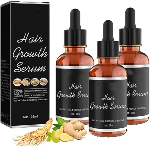 3 unidades de suero de crecimiento de cabello de alurio para mujeres negras, suero de crecimiento de cabello de alurio, antipérdida de cabello, disponible en Yaxa Colombia