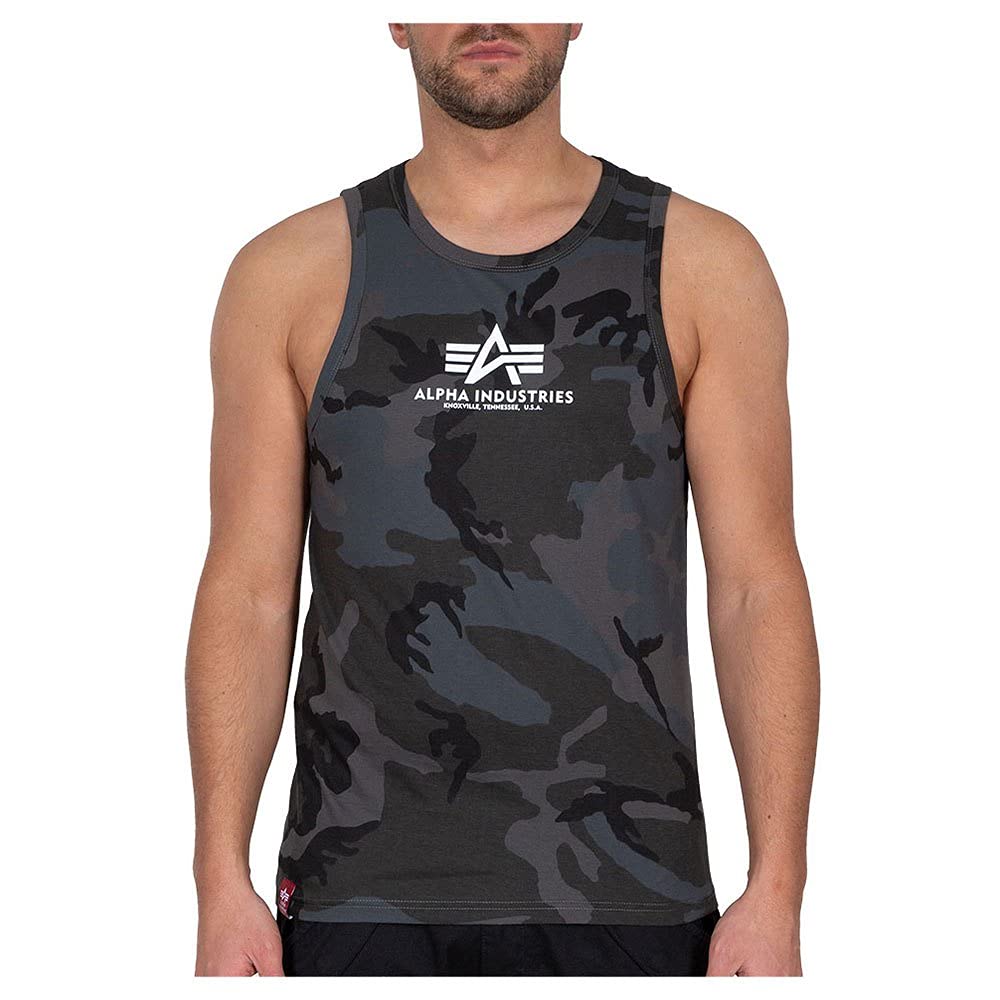 Alpha Industries Basic Camo Camiseta Hombre (Pack de 1)