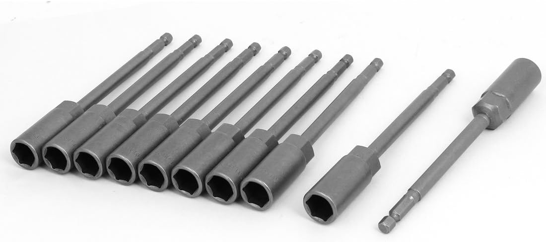 1/4" Hexagon drill hole 13mm Socket Chrome Vanadium Steel Hex Nut Drivers Bits 10pcs (809ef97c5e697b8b792aa32ff8fc9e65)