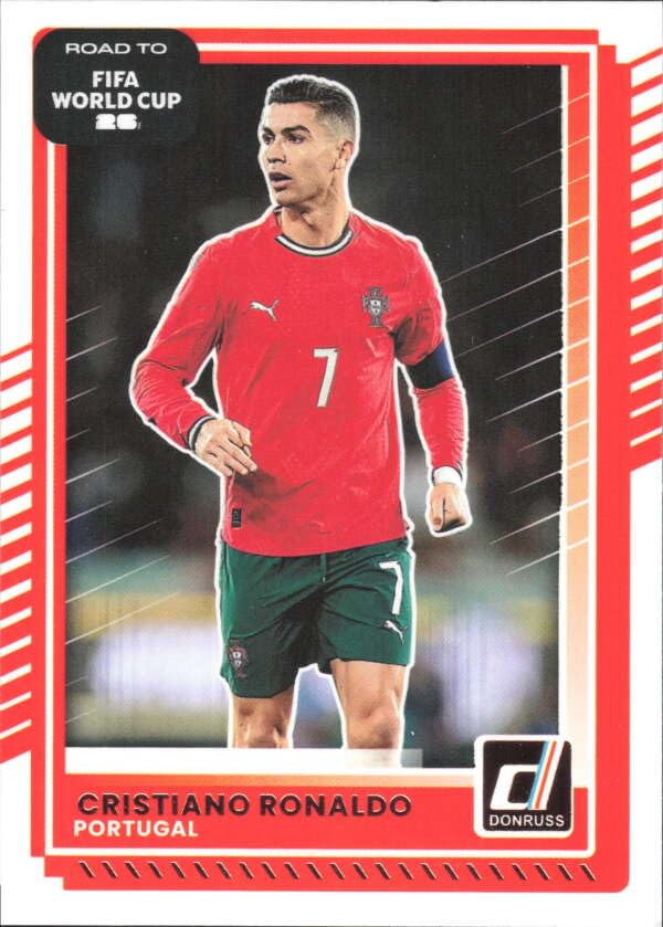 2025-26 PANINI DONRUSS ROAD TO WORLD CUP BASE #91 CRISTIANO RONALDO PORTUGAL SOCCER WORLD CUP