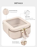 Vista 7 de LETGO Bolsas de Maquillaje Transparentes - Bolsas de Aseo Aprobadas por la TSA con Cierre, Bolsa de Aseo Transparente, Transparente