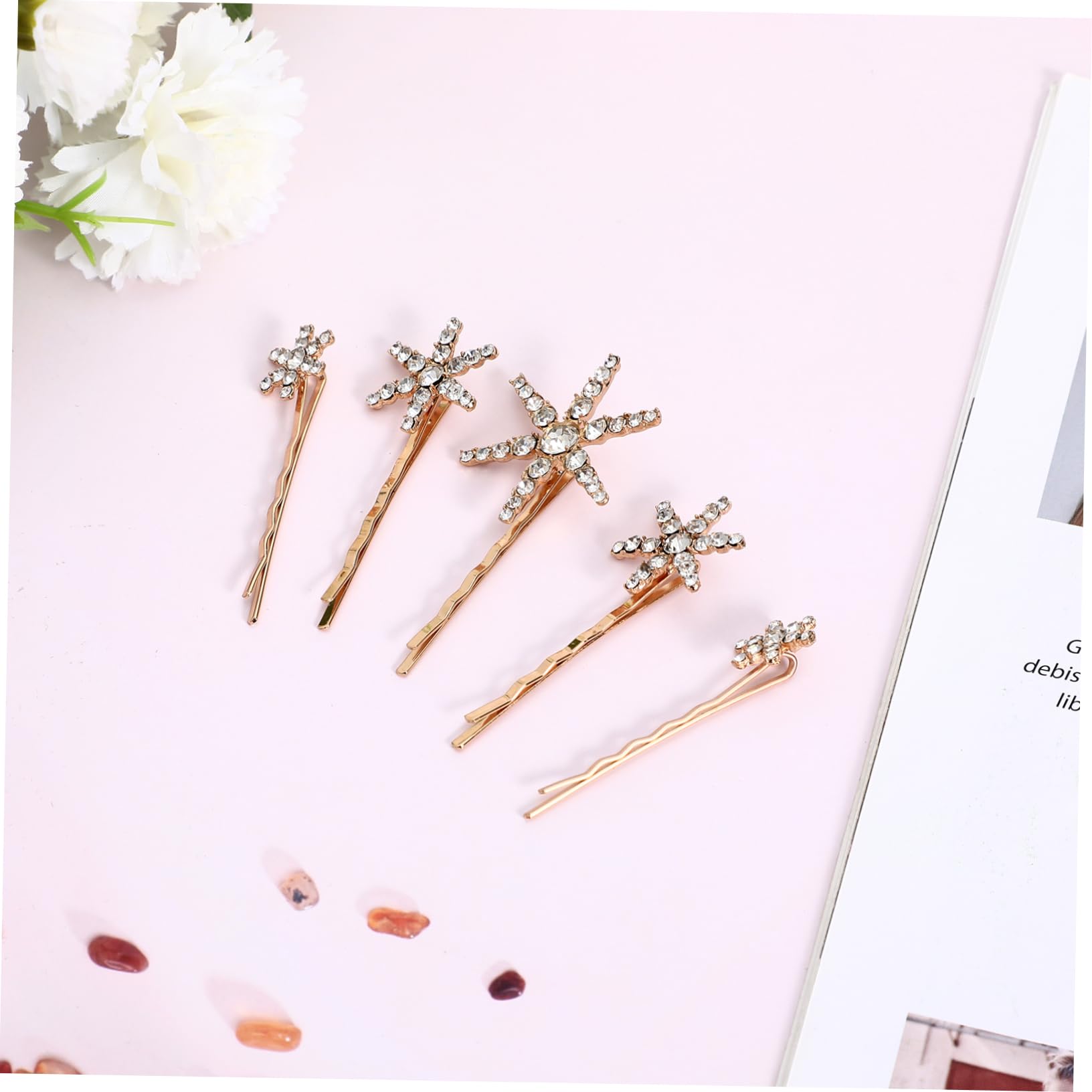 4 Set Di Decorazioni Per Per Donne Piccole Mollette Per Fermagli Per Per Donne Fermagli Per Da Sposa Per Alla Moda 5 Pezzi * 4