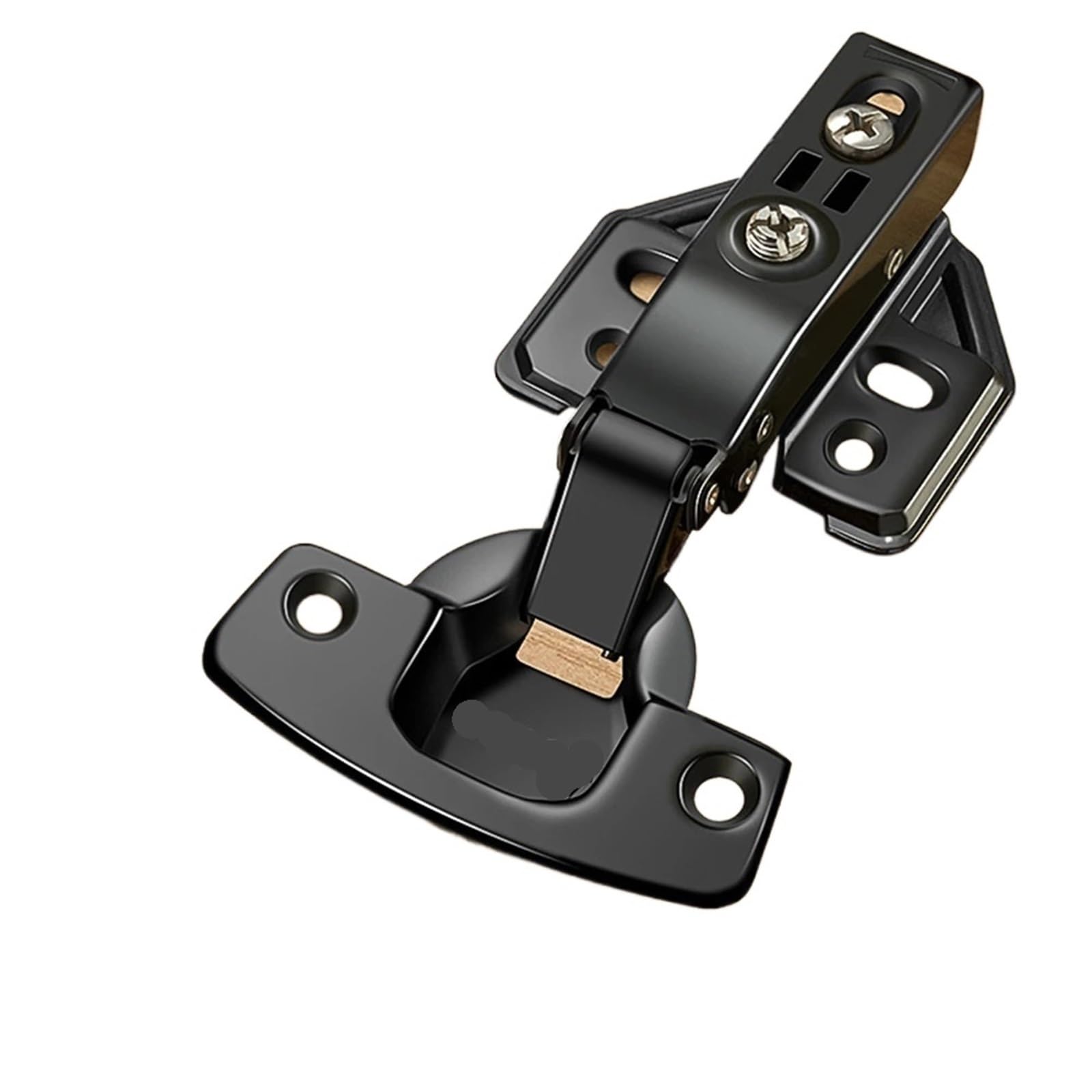 5Pcs 90/180 Degree Fittings Chair Extension Furniture Brackets Self-Locking Folding Hinge Foldable Support Frame Table Leg(Silver-Half Overlay)